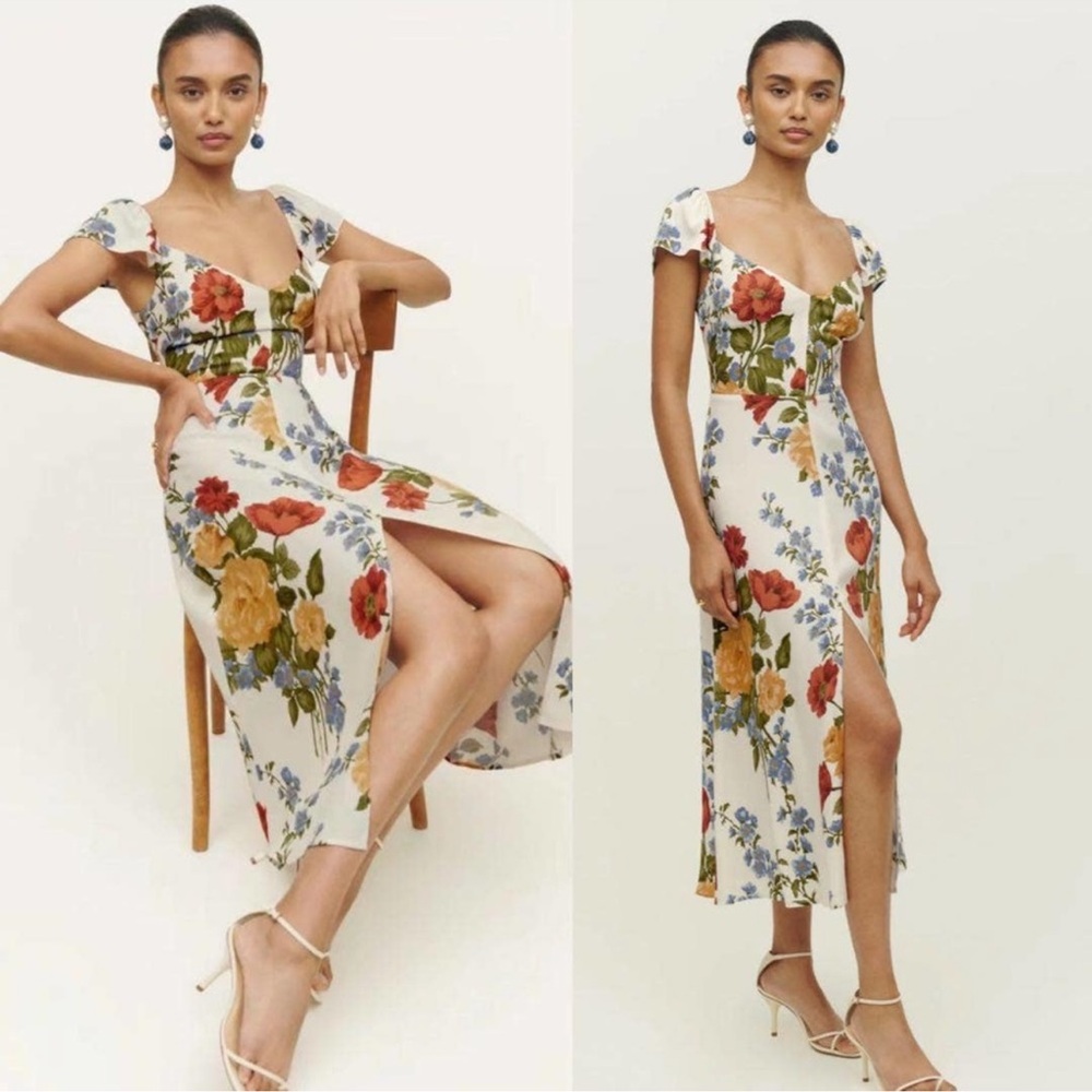 Reformation Baxley midi dress in Formosa